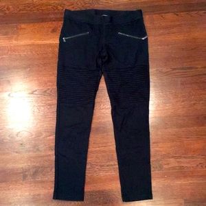 Express Moto Zipper Leggings